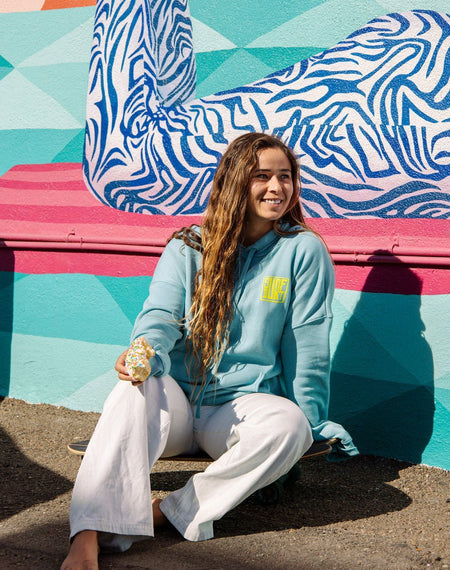 Friends With Fishies Seafoam Hoodie - SurfDurt Sunscreen