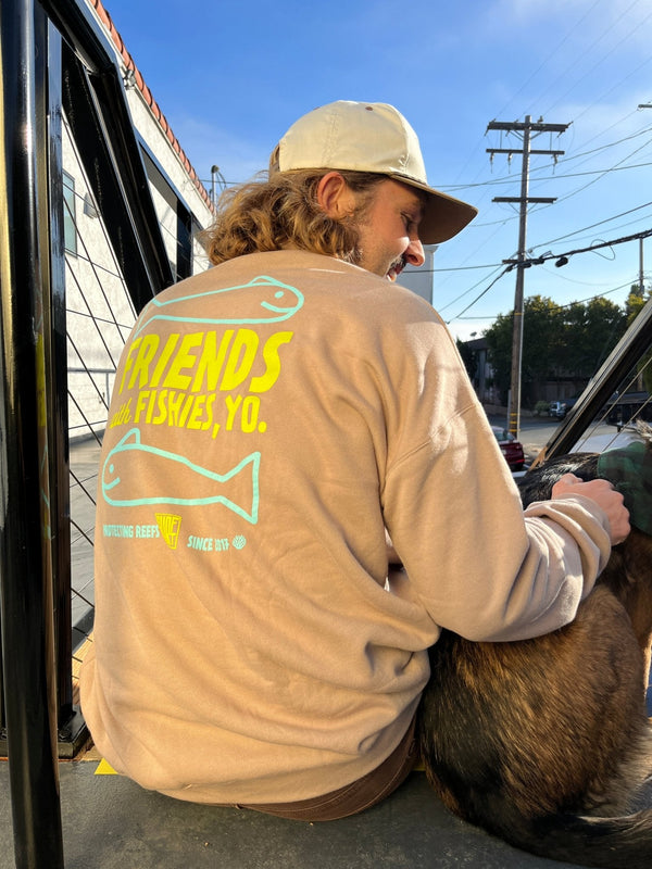 Ocean Vibes Dune Crewneck Model Shot