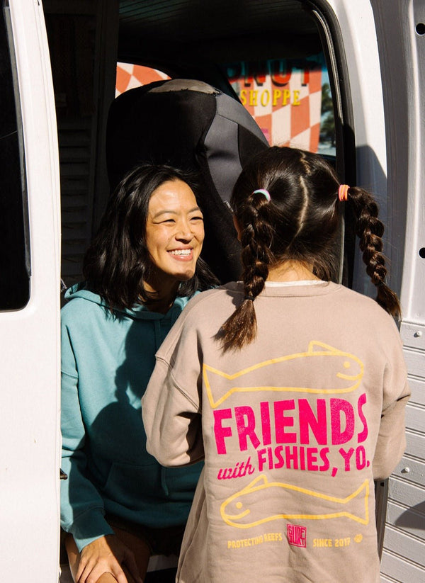 Sunset Dune Crewneck Model Shot